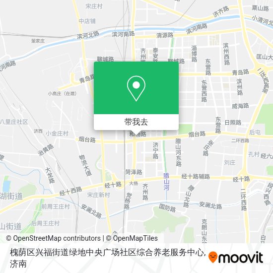 槐荫区兴福街道绿地中央广场社区综合养老服务中心地图