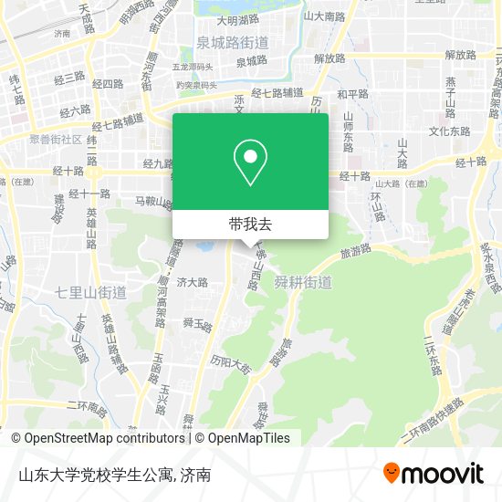 山东大学党校学生公寓地图