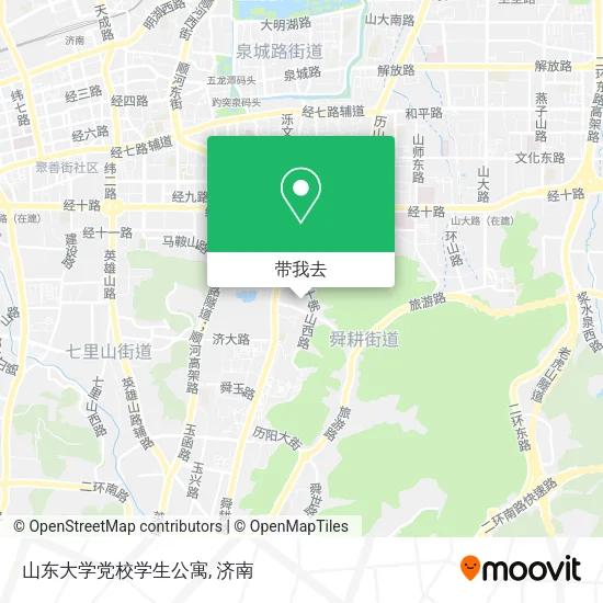 山东大学党校学生公寓地图