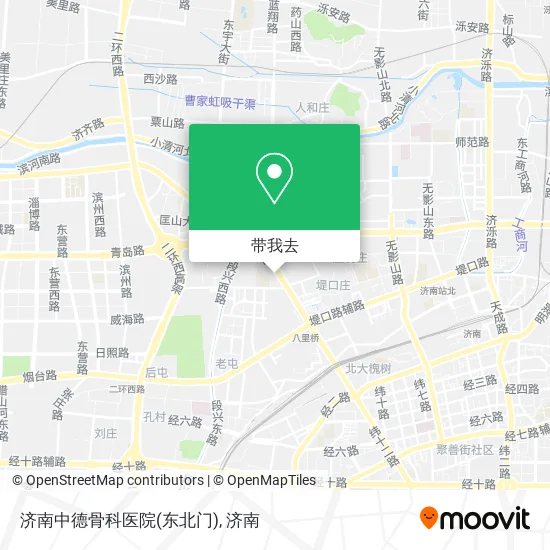 济南中德骨科医院(东北门)地图
