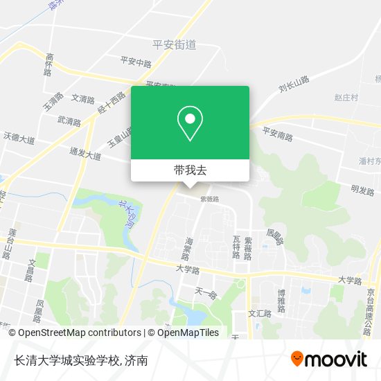 长清大学城实验学校地图