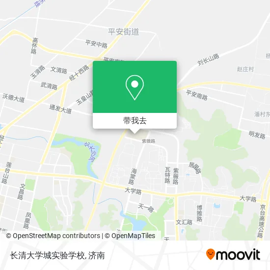 长清大学城实验学校地图