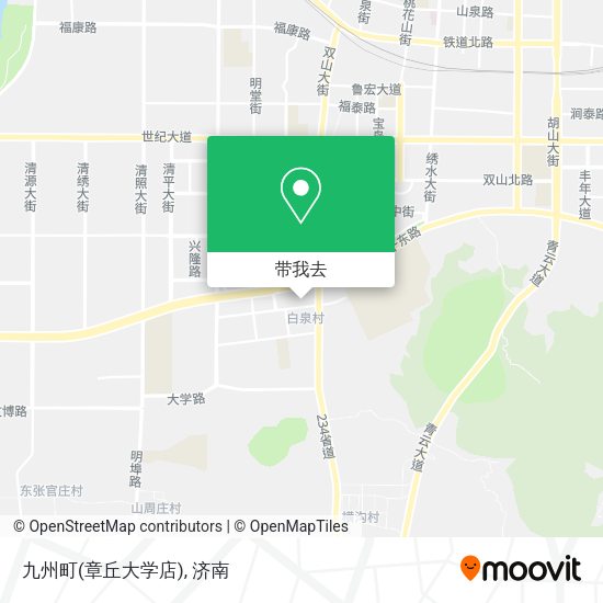 九州町(章丘大学店)地图
