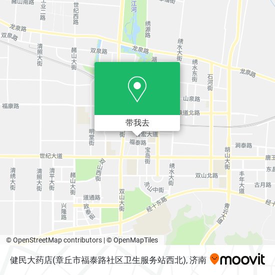 健民大药店(章丘市福泰路社区卫生服务站西北)地图