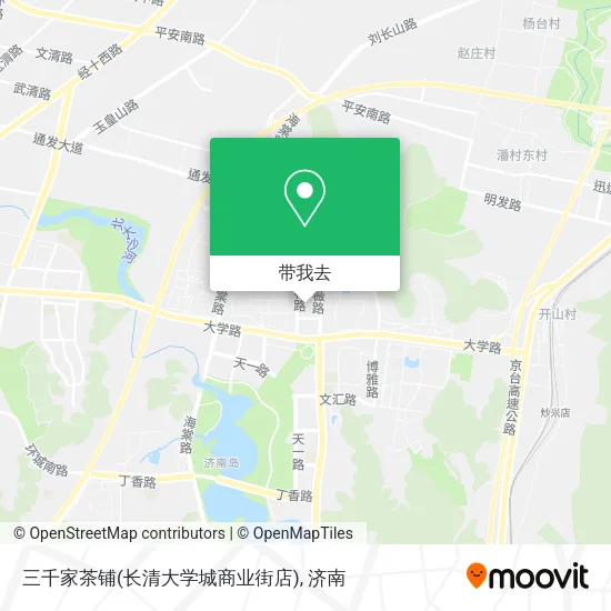 三千家茶铺(长清大学城商业街店)地图