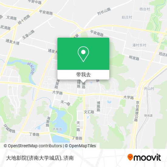 大地影院(济南大学城店)地图