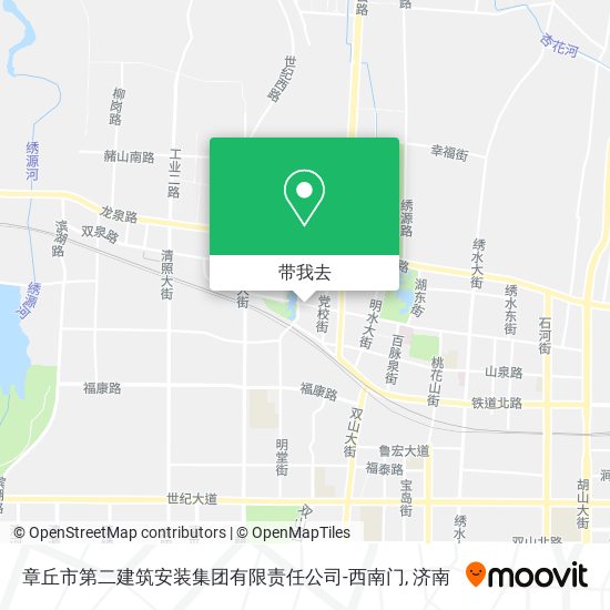 章丘市第二建筑安装集团有限责任公司-西南门地图