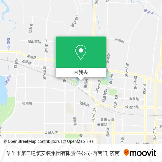 章丘市第二建筑安装集团有限责任公司-西南门地图