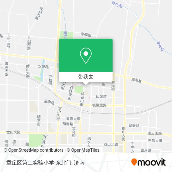 章丘区第二实验小学-东北门地图