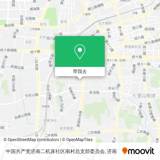 中国共产党济南二机床社区南村总支部委员会地图