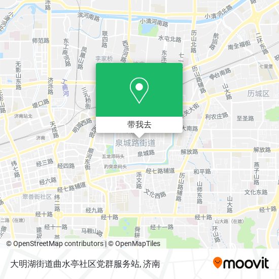 大明湖街道曲水亭社区党群服务站地图