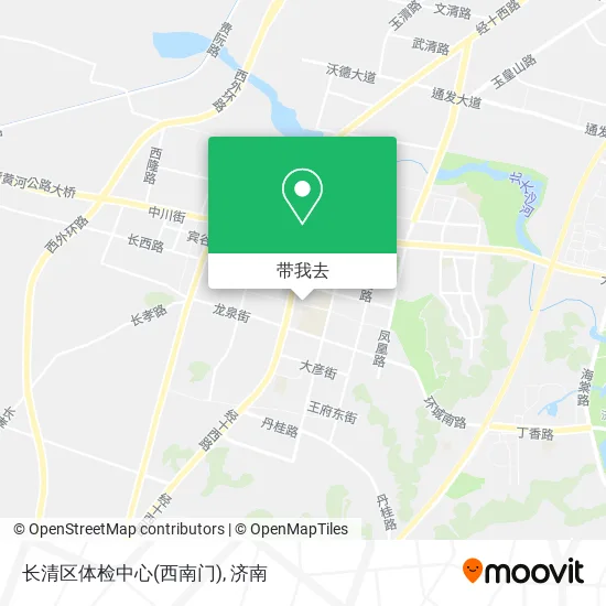 长清区体检中心(西南门)地图