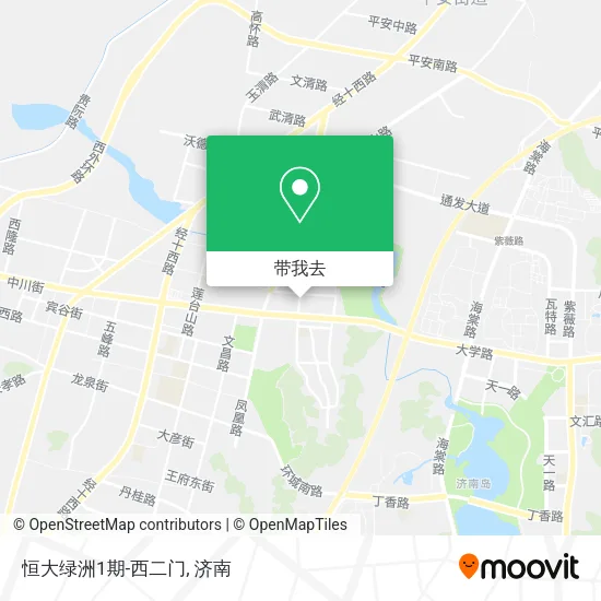 恒大绿洲1期-西二门地图