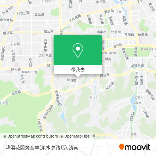 啤酒花园烤全羊(浆水泉路店)地图