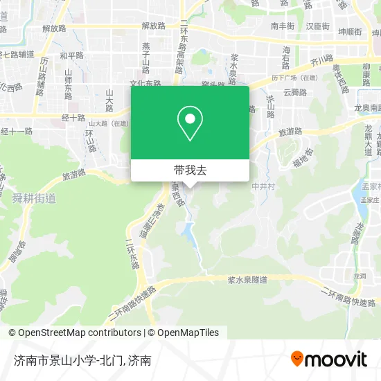 济南市景山小学-北门地图