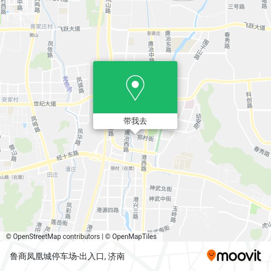 鲁商凤凰城停车场-出入口地图