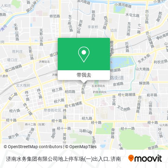 济南水务集团有限公司地上停车场(一)出入口地图