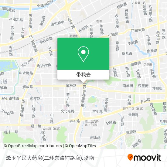 漱玉平民大药房(二环东路辅路店)地图