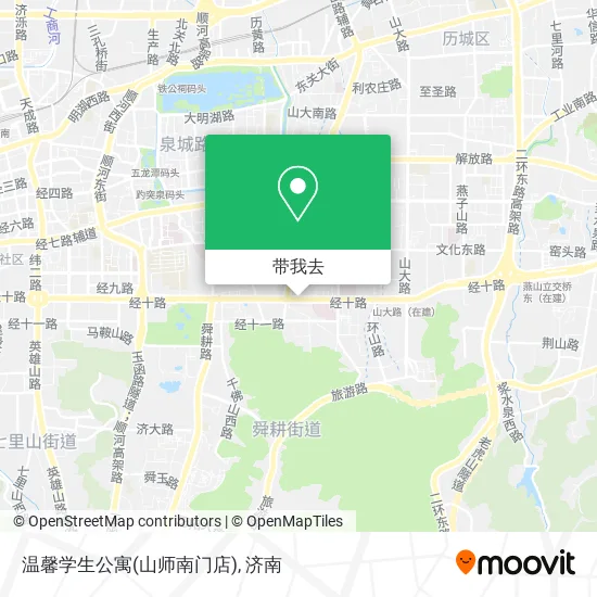 温馨学生公寓(山师南门店)地图