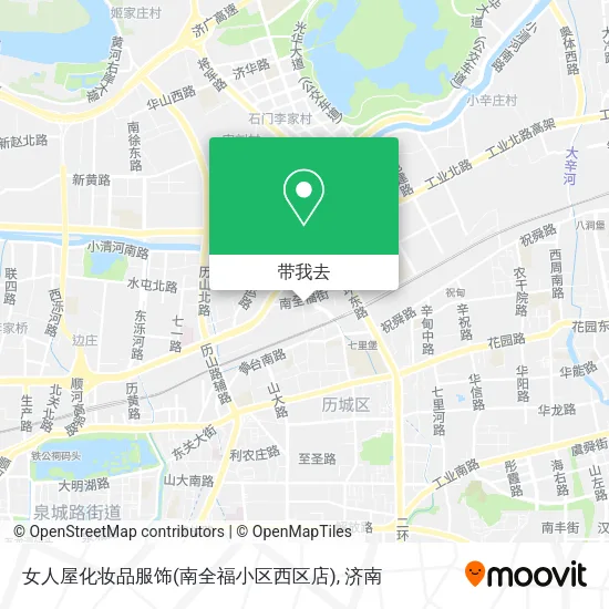 女人屋化妆品服饰(南全福小区西区店)地图
