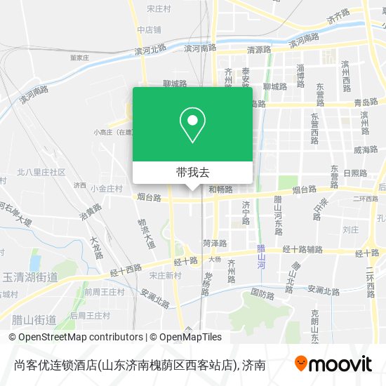 尚客优连锁酒店(山东济南槐荫区西客站店)地图