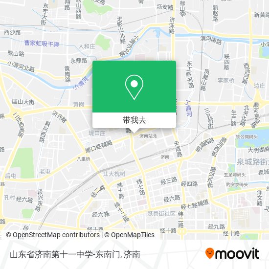 山东省济南第十一中学-东南门地图