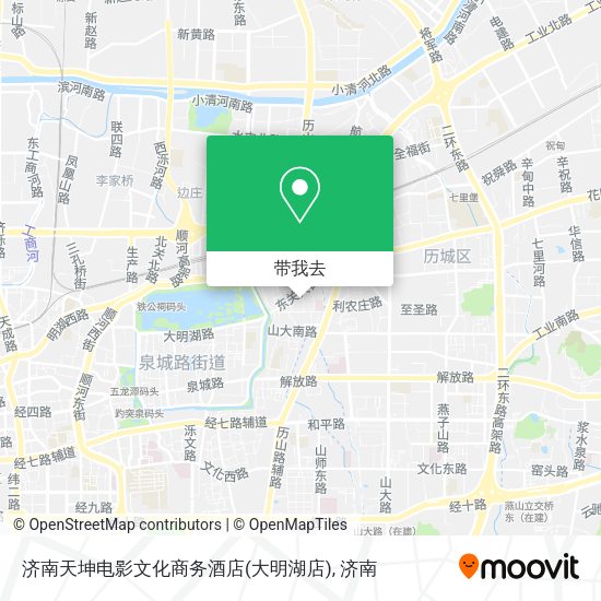 济南天坤电影文化商务酒店(大明湖店)地图