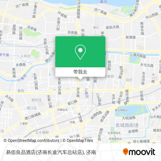 易佰良品酒店(济南长途汽车总站店)地图