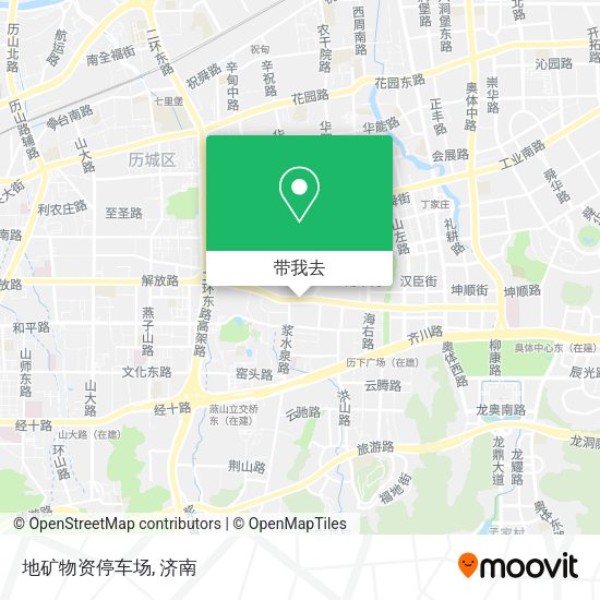 地矿物资停车场地图