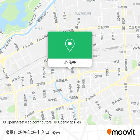 盛景广场停车场-出入口地图