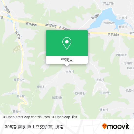 305路(南泉-燕山立交桥东)地图