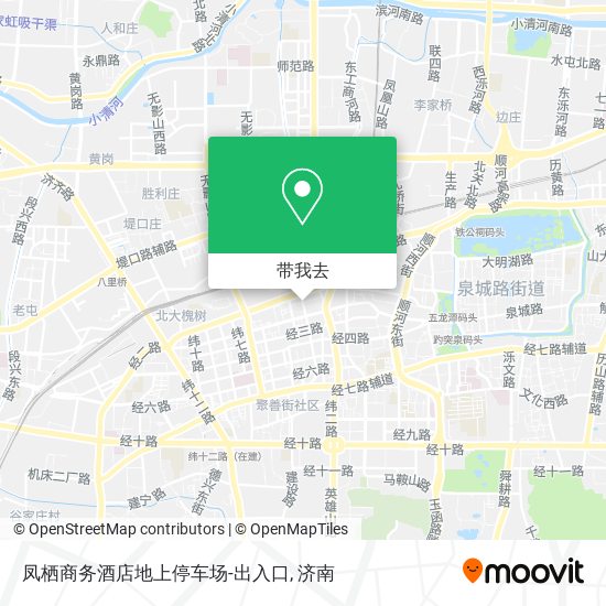 凤栖商务酒店地上停车场-出入口地图