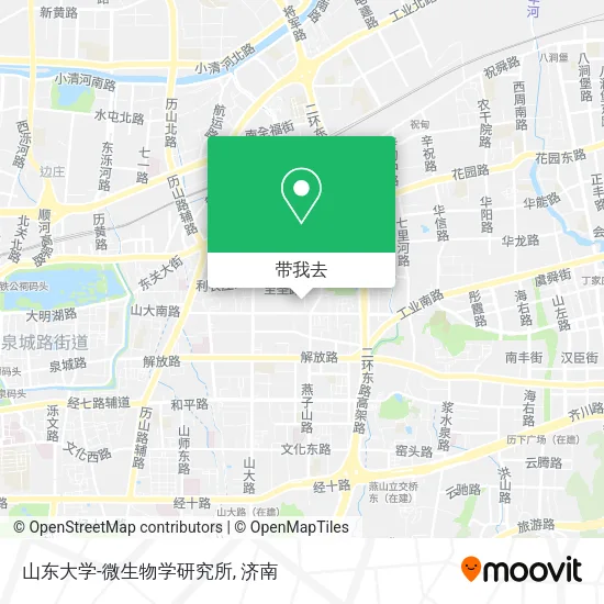 山东大学-微生物学研究所地图