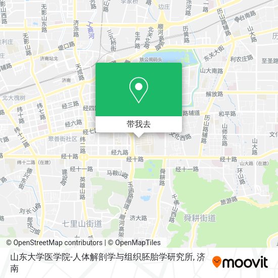 山东大学医学院-人体解剖学与组织胚胎学研究所地图