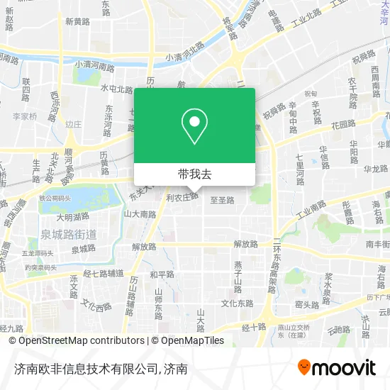 济南欧非信息技术有限公司地图