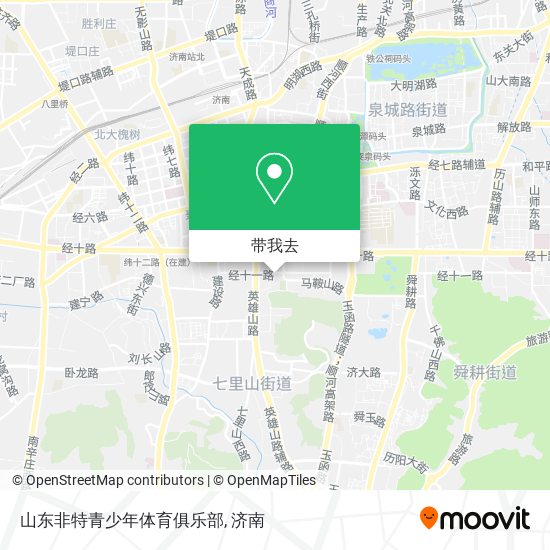 山东非特青少年体育俱乐部地图
