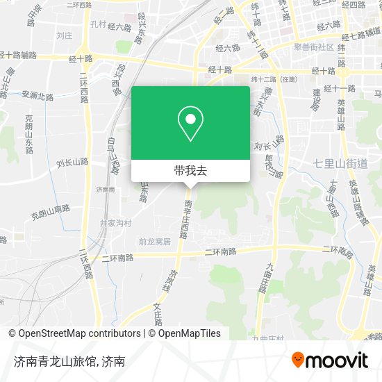 济南青龙山旅馆地图
