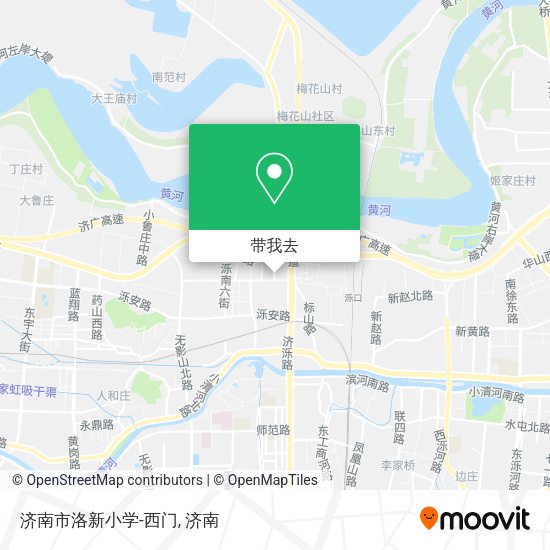 济南市洛新小学-西门地图