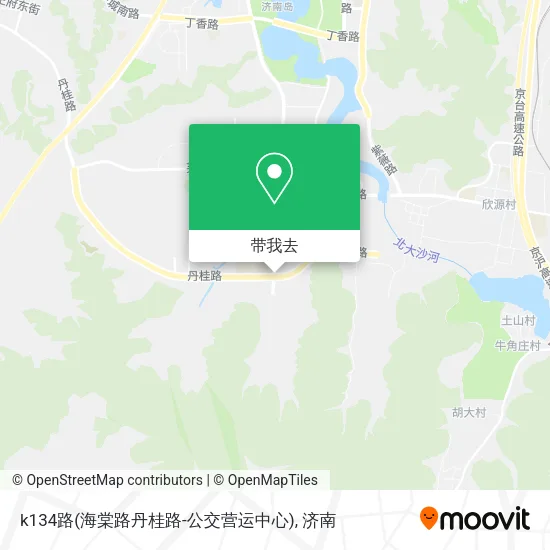 k134路(海棠路丹桂路-公交营运中心)地图