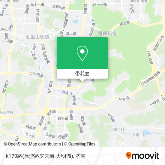 k170路(旅游路庆云街-大明湖)地图