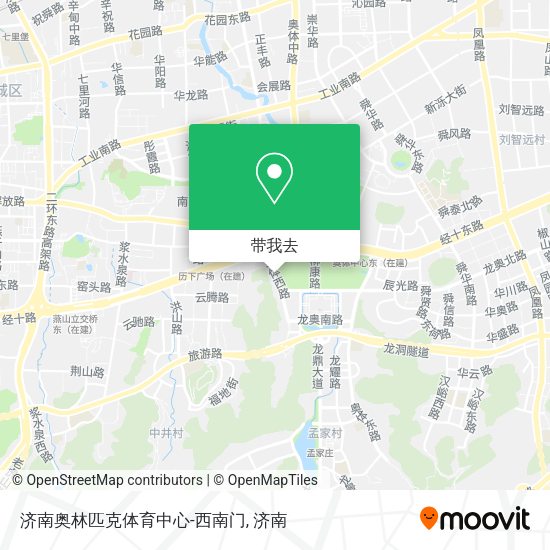 济南奥林匹克体育中心-西南门地图