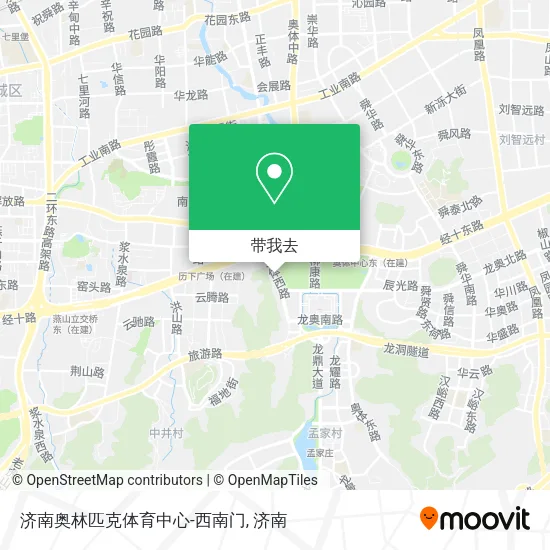 济南奥林匹克体育中心-西南门地图