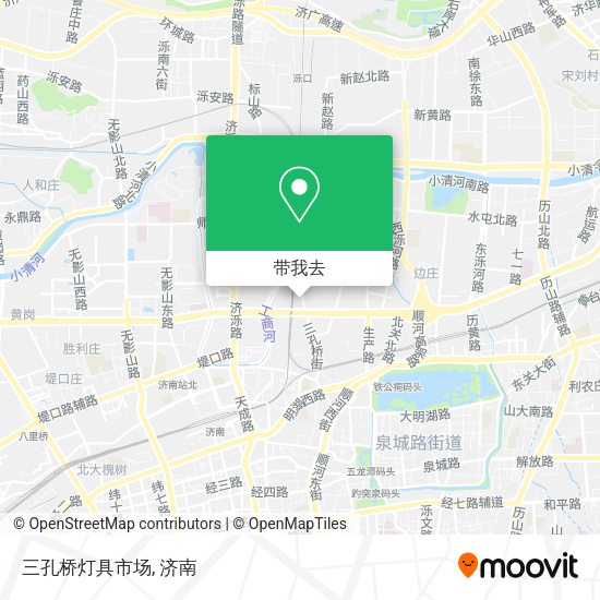三孔桥灯具市场地图