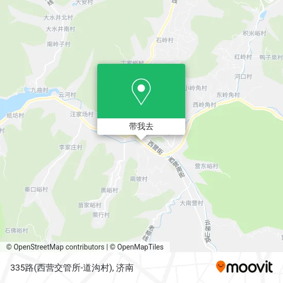 335路(西营交管所-道沟村)地图