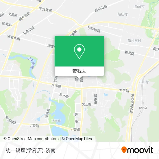 统一银座(学府店)地图