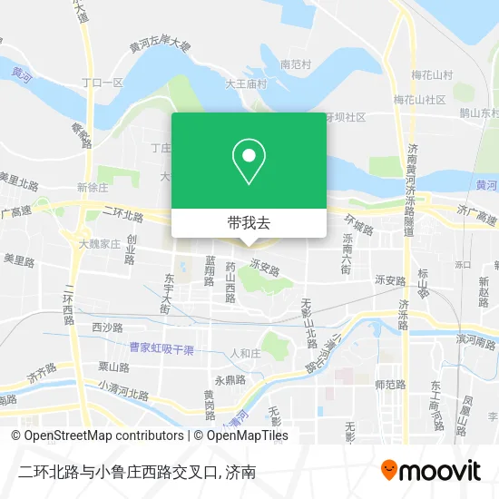 二环北路与小鲁庄西路交叉口地图