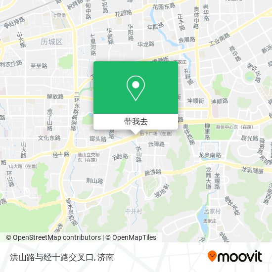 洪山路与经十路交叉口地图