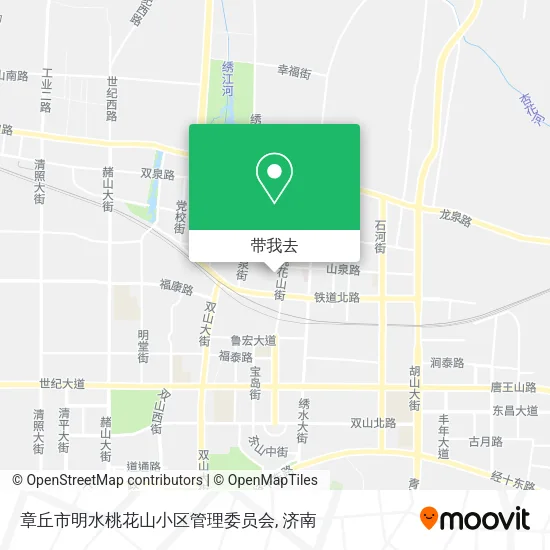 章丘市明水桃花山小区管理委员会地图