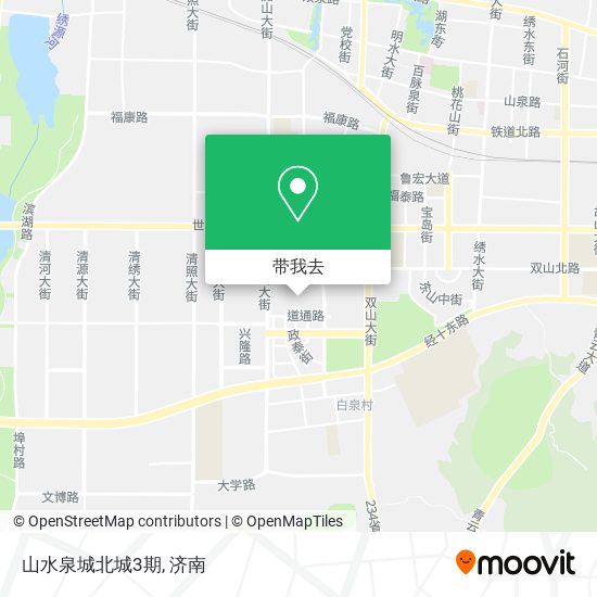 山水泉城北城3期地图