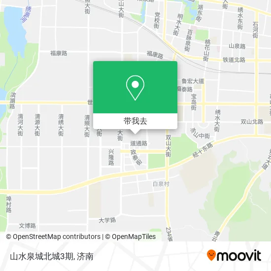 山水泉城北城3期地图